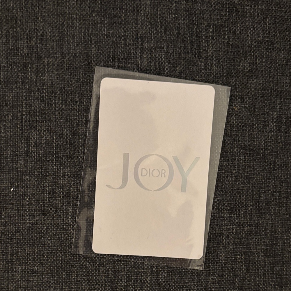 Dior Joy White and Silver Playing Card